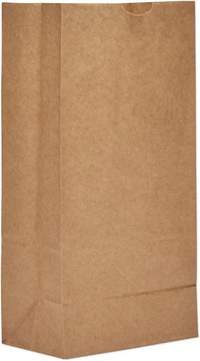 Alt view image 3 of 3 - General Tools BAGGK8 #8 Paper Grocery Bag, 35Lb Kraft, Standard 6 1/8 X 4 1/6 X 12 7/16, 2000 Bags