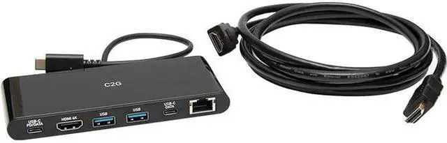 Alt view image 7 of 8 - C2G USBC 6IN1 MINI DOCK KIT