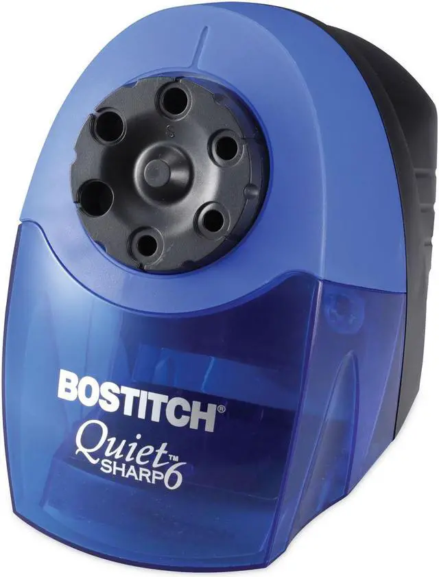 Alt view image 8 of 8 - Stanley® Bostitch Classroom Electric Pencil Sharpener, Blue/Black