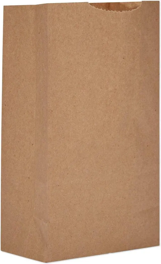 Alt view image 3 of 3 - ZORO SELECT 18403 Grocery Bag Flat Bottom 3# Brown, Pk500