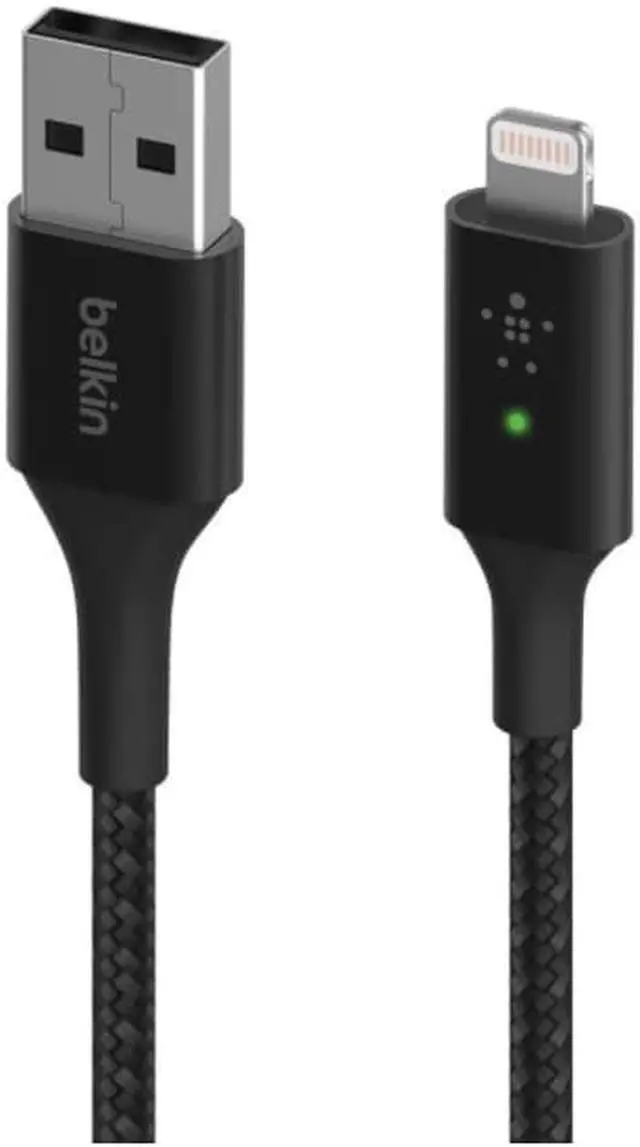 Main image of Belkin 4ft Lightning/USB Data Transfer Cable, Black CAA007bt04BK
