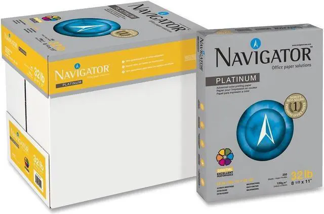Alt view image 3 of 3 - Navigator Multipurpose Paper 32lb 99 GE/1120 ISO 8-1/2"x11" 2000/CT WE NPL1132