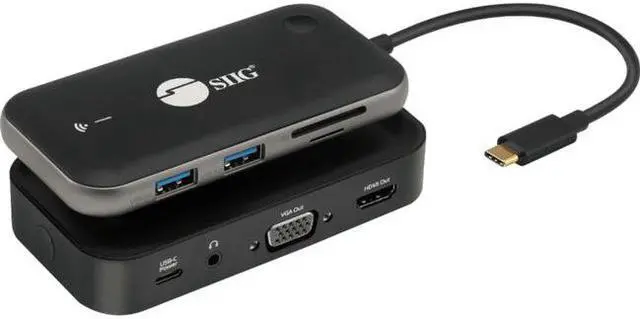 Main image of SIIG AC CEH26P11S1 1080p Wireless USBC Video Hub Extender 32ft Color Box