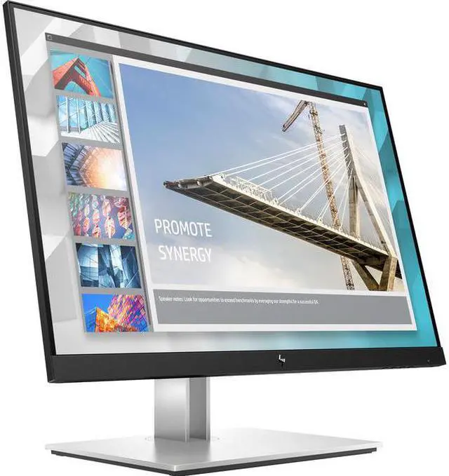 Alt view image 2 of 7 - HP 24" IPS WUXGA Monitor 5ms GtG (with overdrive) D-Sub, HDMI, DisplayPort, USB Flat Panel E24i G4