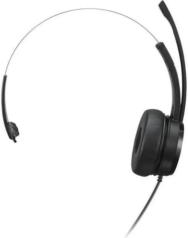 Alt view image 3 of 9 - Lenovo 100 Monoaural On-Ear USB Headset 4XD1B61617