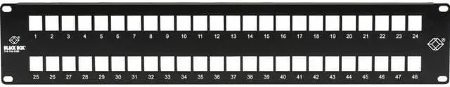Alt view image 3 of 8 - Black Box GigaStation2 High-Density Multimedia Patch Panel 48-Port 2U