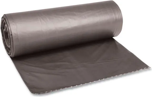 Alt view image 2 of 2 - Waste Can Liners, 60gal, 38 x 58, .95mil, Gray, 25 Bags/Roll, 4 Rolls/CT BWK528