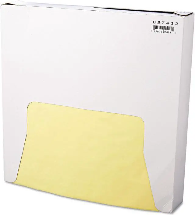 Main image of Bagcraft Papercon Grease-Resistant Paper Wraps/Liners Yellow 5000/Carton P057412