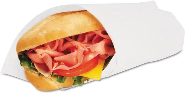 Main image of Bagcraft Papercon Grease-Resistant Paper Wraps/Liners White 4000/Carton P057014