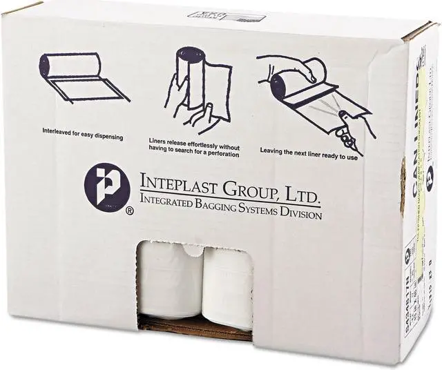 Main image of High-Density Interleaved Commercial Can Liners 60 gal 17 microns 43" x 48" Clear 200/Carton S434817N