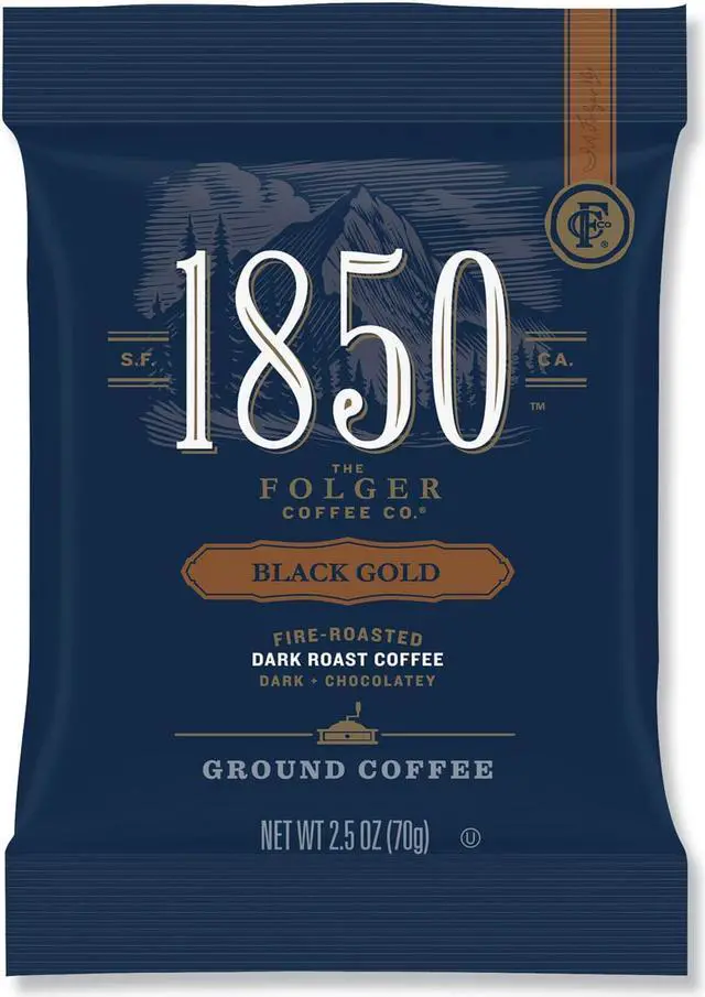 Main image of Coffee Fraction Packs Black Gold Dark Roast 2.5 oz Pack 24 Packs/Carton 21512