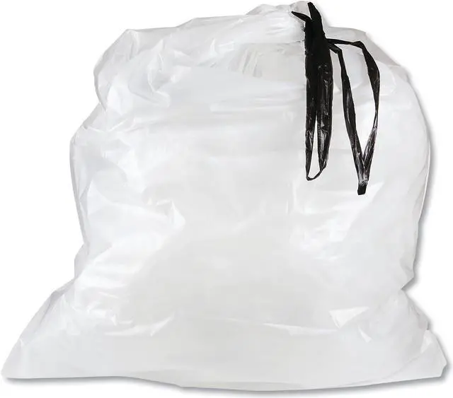Main image of Draw-Tuff Institutional Draw-Tape Can Liners 55 gal 1.9 mil 42.5" x 35.5" Natural 50/Carton DT55DRUM