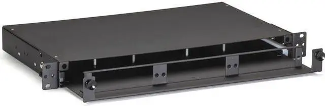 Alt view image 3 of 4 - Black Box Rackmount Fiber Shelf with Pull-Out Tray 1U JPM427AR2