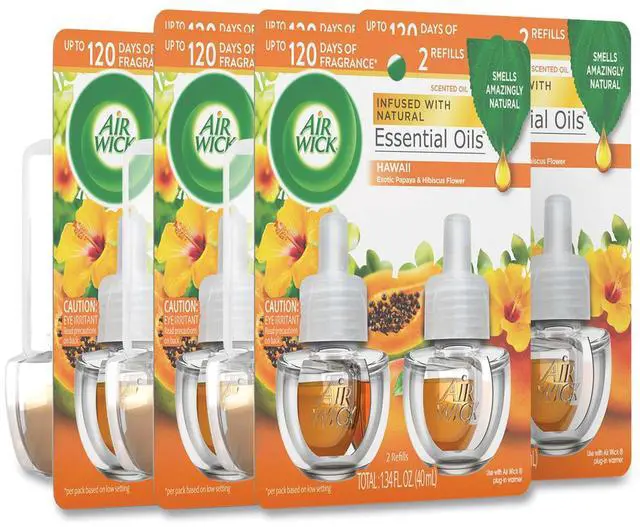 Alt view image 3 of 11 - Reckitt Benckiser 85175 Scented Oil Twin Refill, Hawaiiian Tropical Sunset, 0.67 oz Bottle