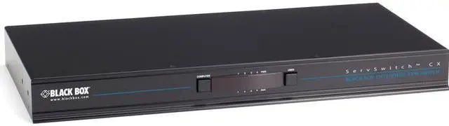 Alt view image 3 of 10 - BLACK BOX KV0424A-R2 KVM SWT CTX SH VGA PS2 USB 4USR 24PT