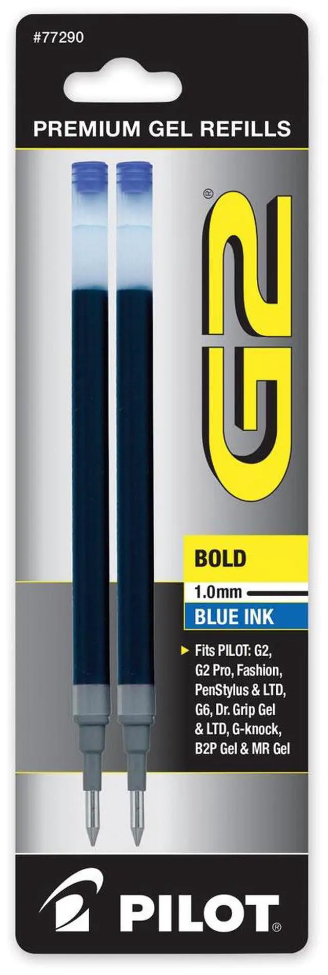 Alt view image 2 of 11 - Pilot Gel Refills Bold 2/PK Blue 77290