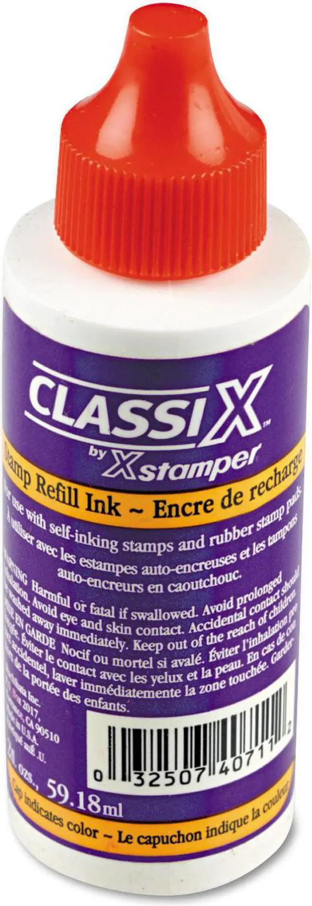 Alt view image 2 of 3 - Refill Ink for Classix Stamps, 2 oz Bottle, Red