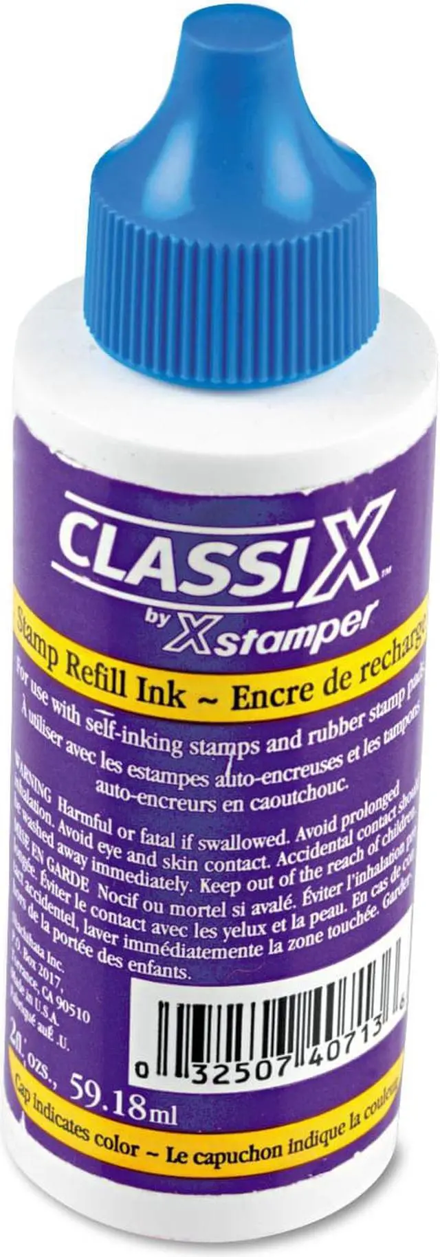 Alt view image 2 of 2 - Refill Ink for Classix Stamps, 2 oz Bottle, Blue