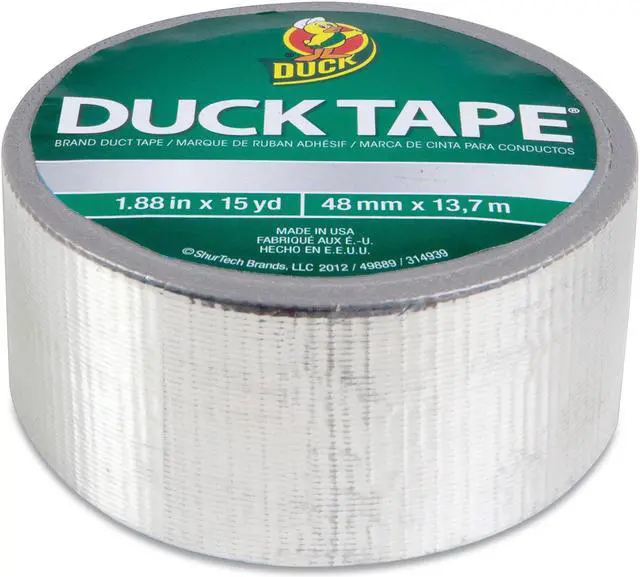 Alt view image 3 of 9 - Duck Brand Metallic Duct Tape: 1.88 in x 30 ft. (Chrome) - OEM