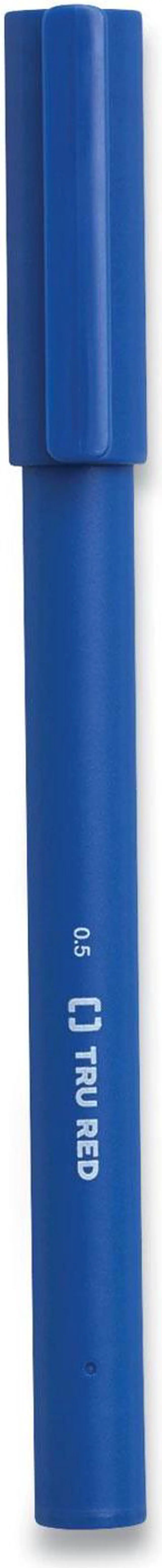 Alt view image 5 of 10 - TRU RED Quick Dry Gel Pens Fine Point 0.5mm Blue 5/Pack TR54469