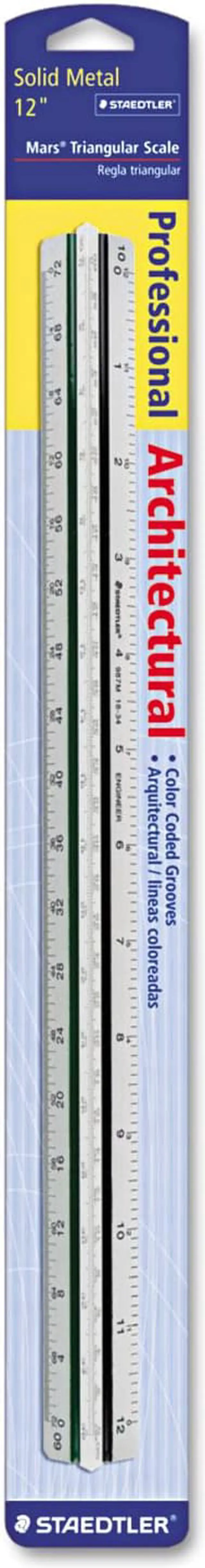 Alt view image 6 of 8 - Staedtler Architectural Triangular Scale