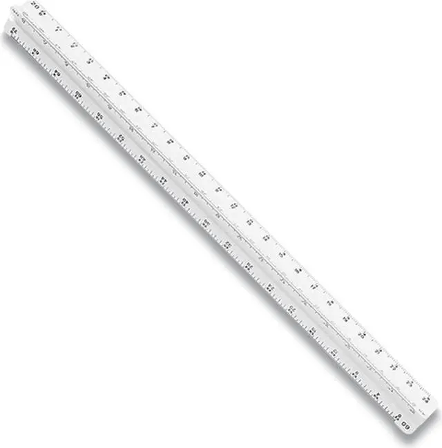 Alt view image 9 of 11 - Staedtler Mars 12" Architect Triangular Scale (987 19-31BK) 274746