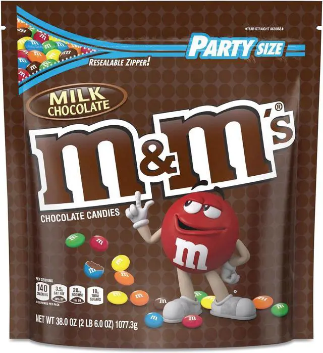 Alt view image 2 of 18 - Milk Chocolate Candies, Milk Chocolate, 38 oz Bag 55114