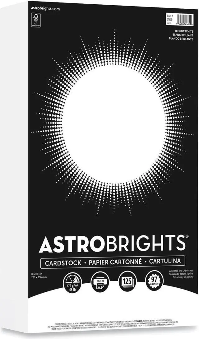 Alt view image 2 of 2 - Astrobrights Cardstock Paper 65 lbs 8.5 x 91670