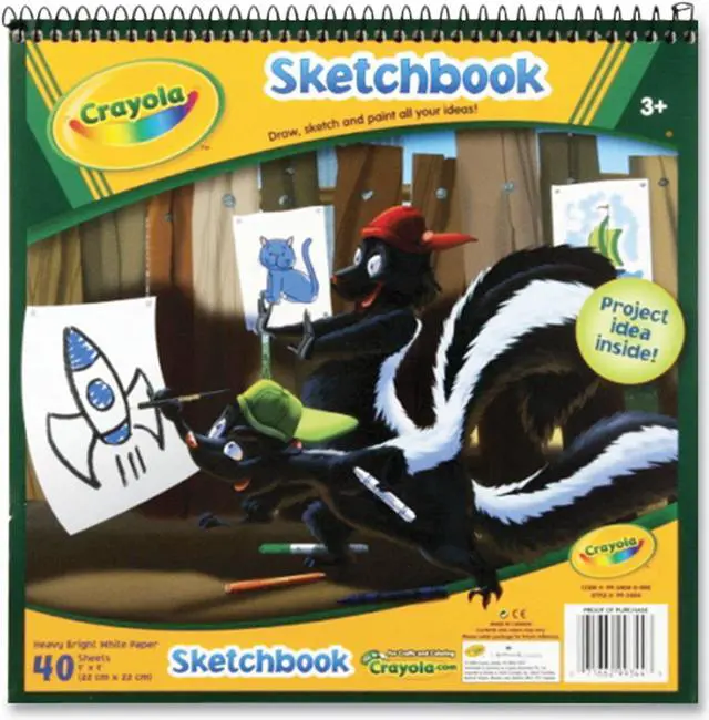 Alt view image 2 of 5 - Crayola Sketchbook 9"X9"-40 Sheets