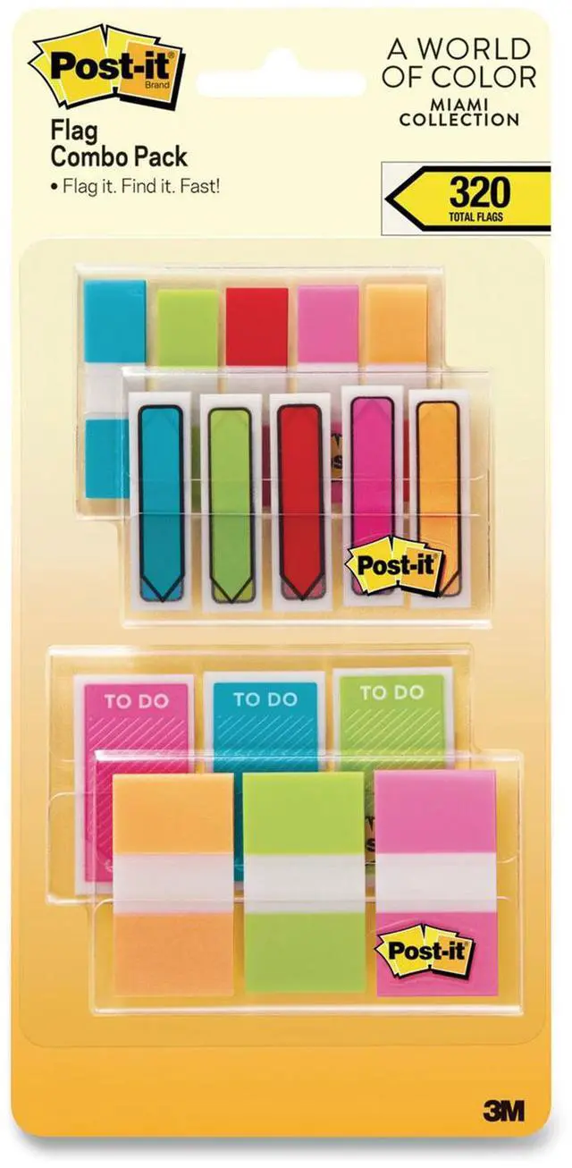 Alt view image 11 of 14 - Post-it Flags Combo Pack .47 Wide and .94 683-XLM