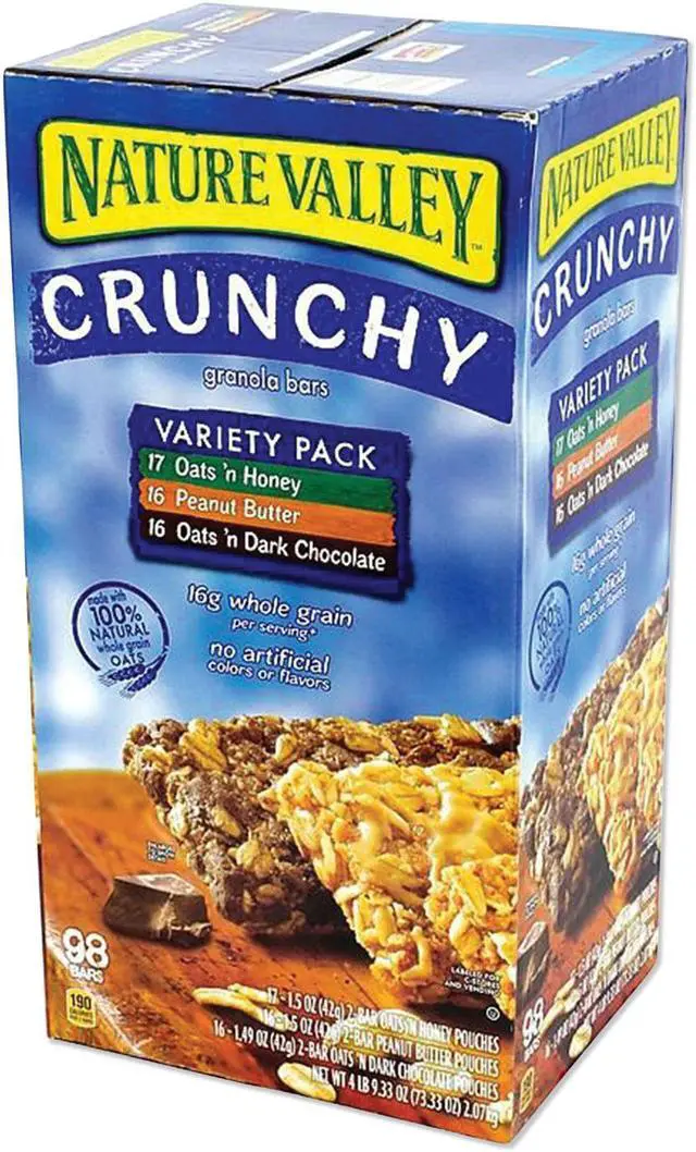 Alt view image 2 of 2 - Nature Valley Crunchy Value Pack, 1.49 oz, 30 ct, 60 bars total