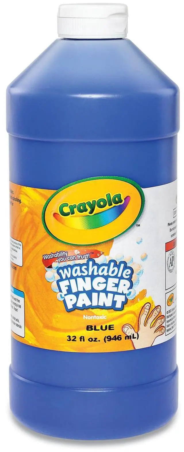 Alt view image 4 of 8 - Washable Finger Paint, 32oz., Blue CYO551332042
