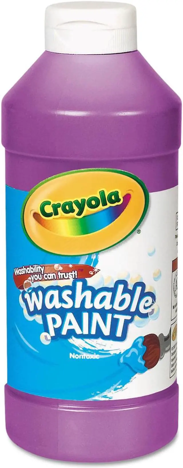 Alt view image 7 of 10 - Crayola. 542016040 Washable Paint  Violet  16 oz