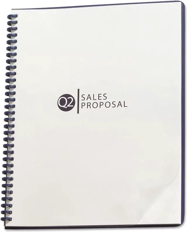 Alt view image 2 of 5 - GBC ProClick Pre-Punched Clear Binding System Cover Letter 25/Pack 2020040