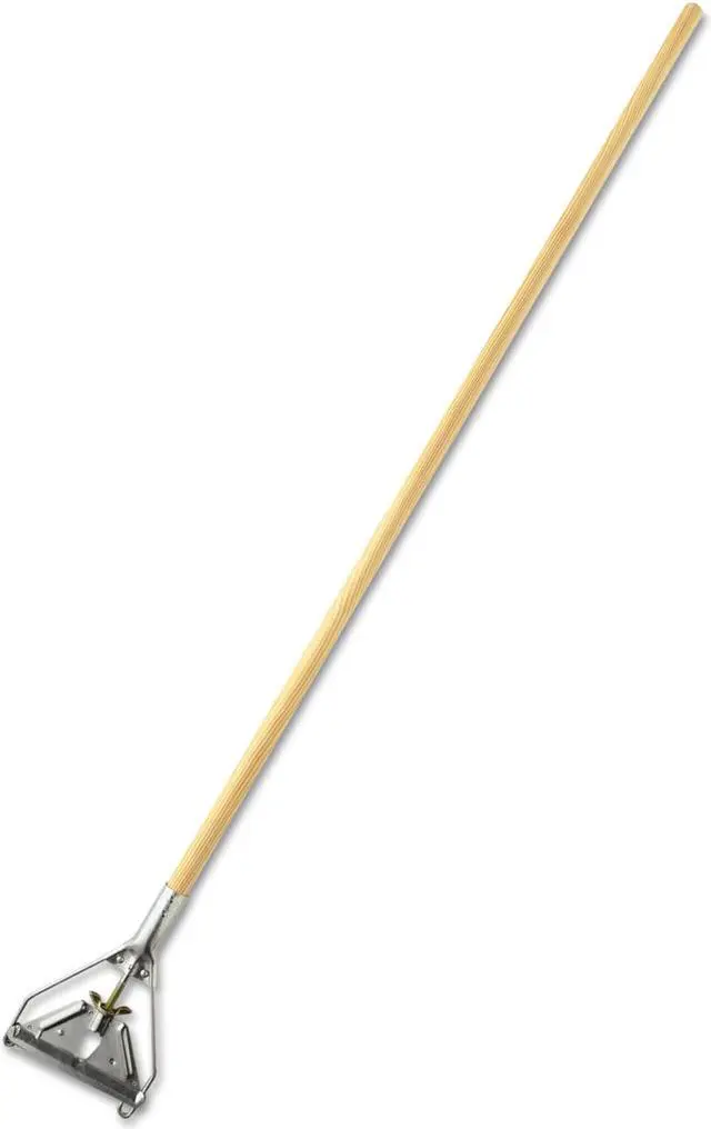 Alt view image 2 of 4 - Rubbermaid Commercial Invader Side-Gate Wet-Mop Handle 60" 1-1/8"Dia Wood/Steel H516
