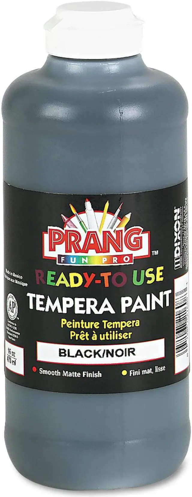 Alt view image 6 of 6 - Ready-to-Use Tempera Paint Black 16 oz