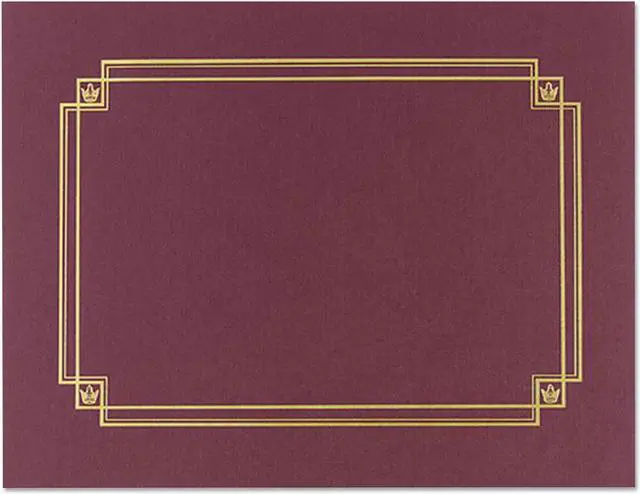Main image of Great Papers Premium Textured Certificate Holder Burgundy 939503