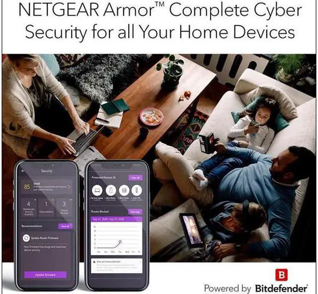 Alt view image 9 of 11 - NETGEAR Nighthawk AX6 RAX50 IEEE 802.11ax Ethernet Wireless Router RAX50100NAS