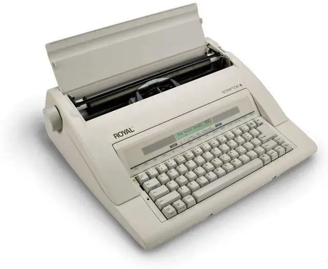 Alt view image 9 of 19 - Royal 69147T Scriptor II Personal Portable Electronic Typewriter with 20 Character, 2 Line LCD Display