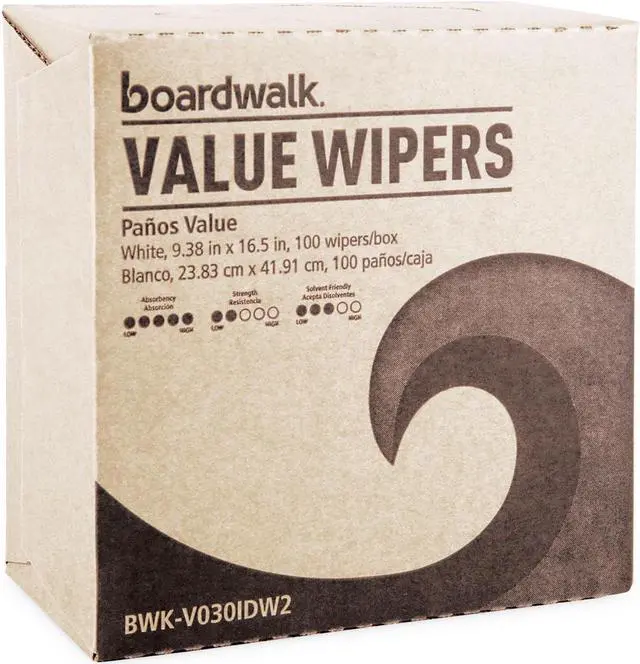 Main image of Boardwalk DRC Wipers White 9 1/3 x 16 1/2 9 Dispensers 100 900/ctn BWKV030IDW2