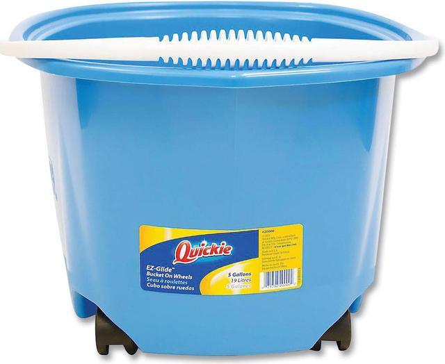 Alt view image 3 of 6 - Quickie 20000ZQK Home Pro Ez Glide Blue Bucket On Wheel, 5 Gallon