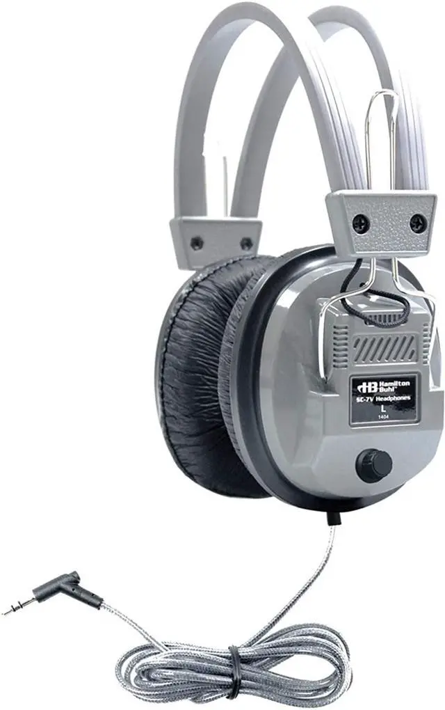 Alt view image 11 of 14 - HamiltonBuhl SC-7V SchoolMate Deluxe Stereo Headphone with 3.5mm Plug & Volume Control