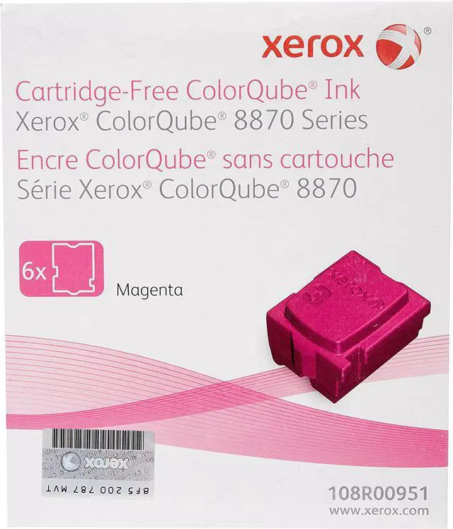 Main image of Xerox ColorQube 8870 Magenta 6 Ink Sticks Solid Ink (17,300 Pages) - 108R00951