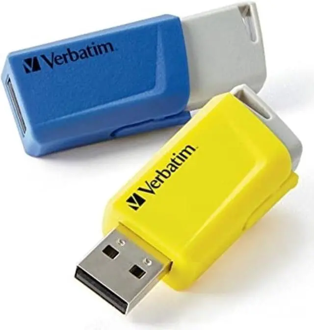 Alt view image 10 of 17 - Verbatim® Store'N'Flip USB 2.0 Flash Drives, 16GB, Berry/Blue, Pack Of 2 Flash Drives, 70377