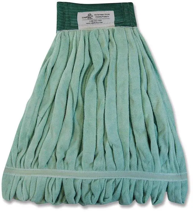 Alt view image 4 of 13 - Boardwalk Microfiber Looped-End Wet Mop Head Medium Green MWTMG