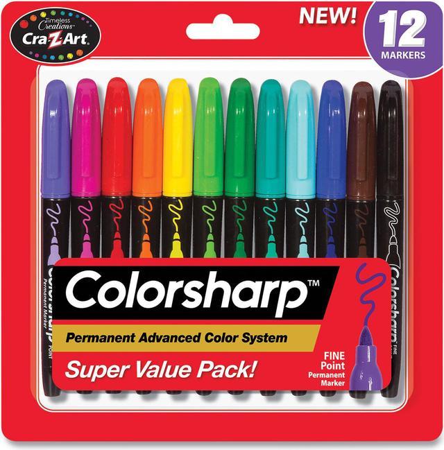 Sharpie Permanent Markers, Fine, Assorted - 12 markers
