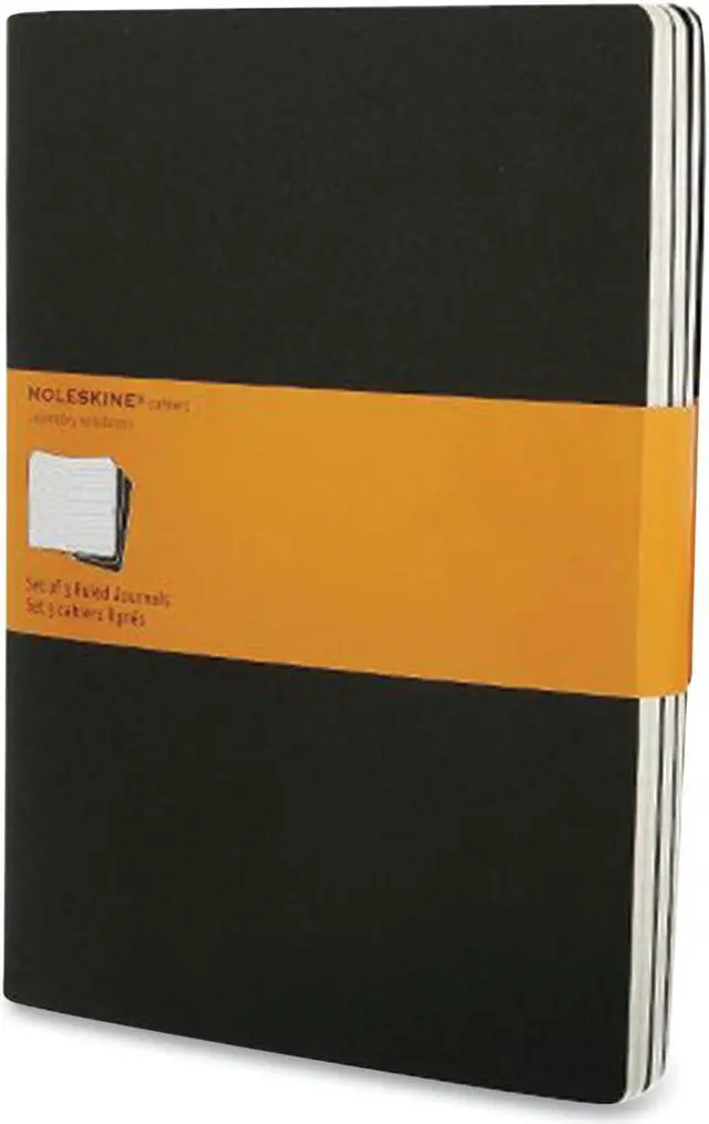 Main image of Moleskine Cahier Journal Quadrille Rule Black Cover 7.5 x 10 3/Pack 705038