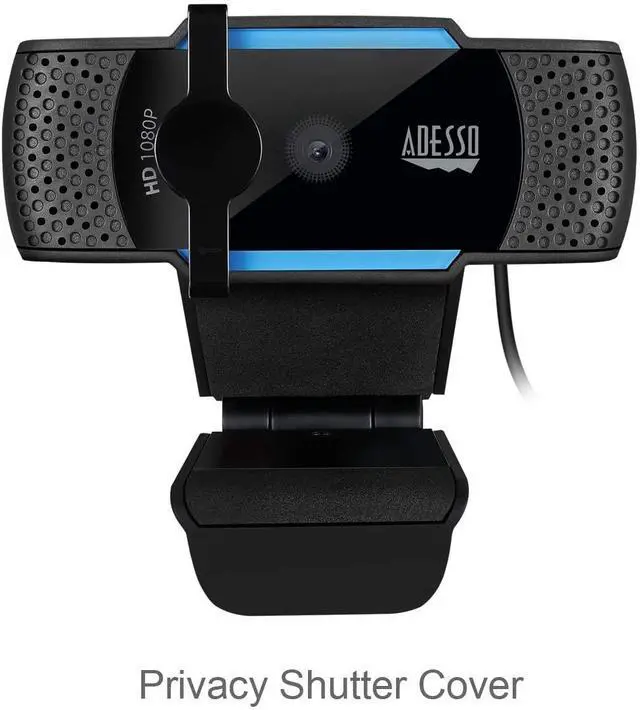 Alt view image 20 of 20 - Adesso CyberTrack H5 CyberTrack H5 1080p HD USB Auto Focus Webcam with Built-In Dual Microphone
