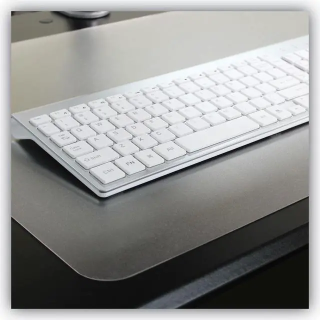 Alt view image 6 of 6 - Floortex Desktex Polycarbonate Anti-Slip Desk Mat 22" x 17" Clear FPDE1722RA