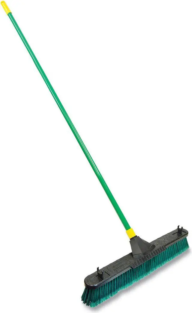 Alt view image 2 of 2 - Quickie 00638 Push Broom with Scraper Tight Grip Handle